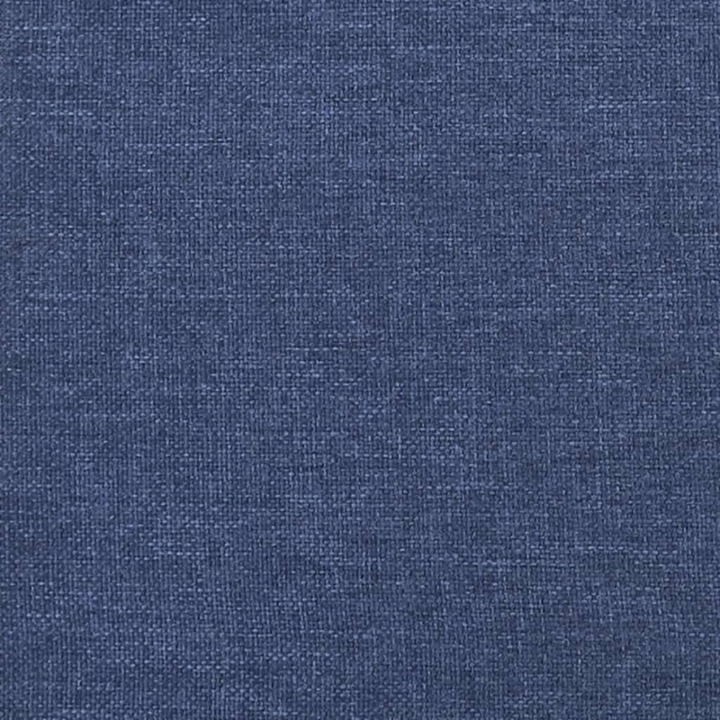 Kopfteil mit Ohren Blau 103x23x78/88 cm Stoff